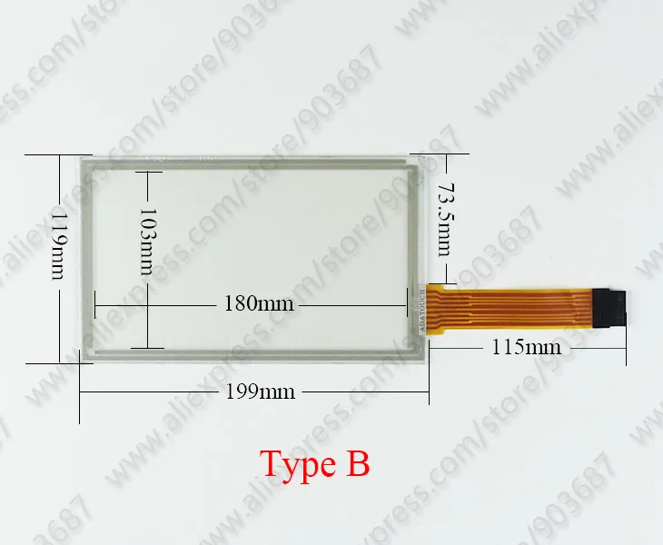 Touch Screen Digitizer for Trimble Agriculture FM750 and Case IH CFX750 Description Image.This Product Can Be Found With The Tag Names Cheap Industrial Computer Accessories, Computer Office, High Quality Computer Office, Industrial Computer Accessories