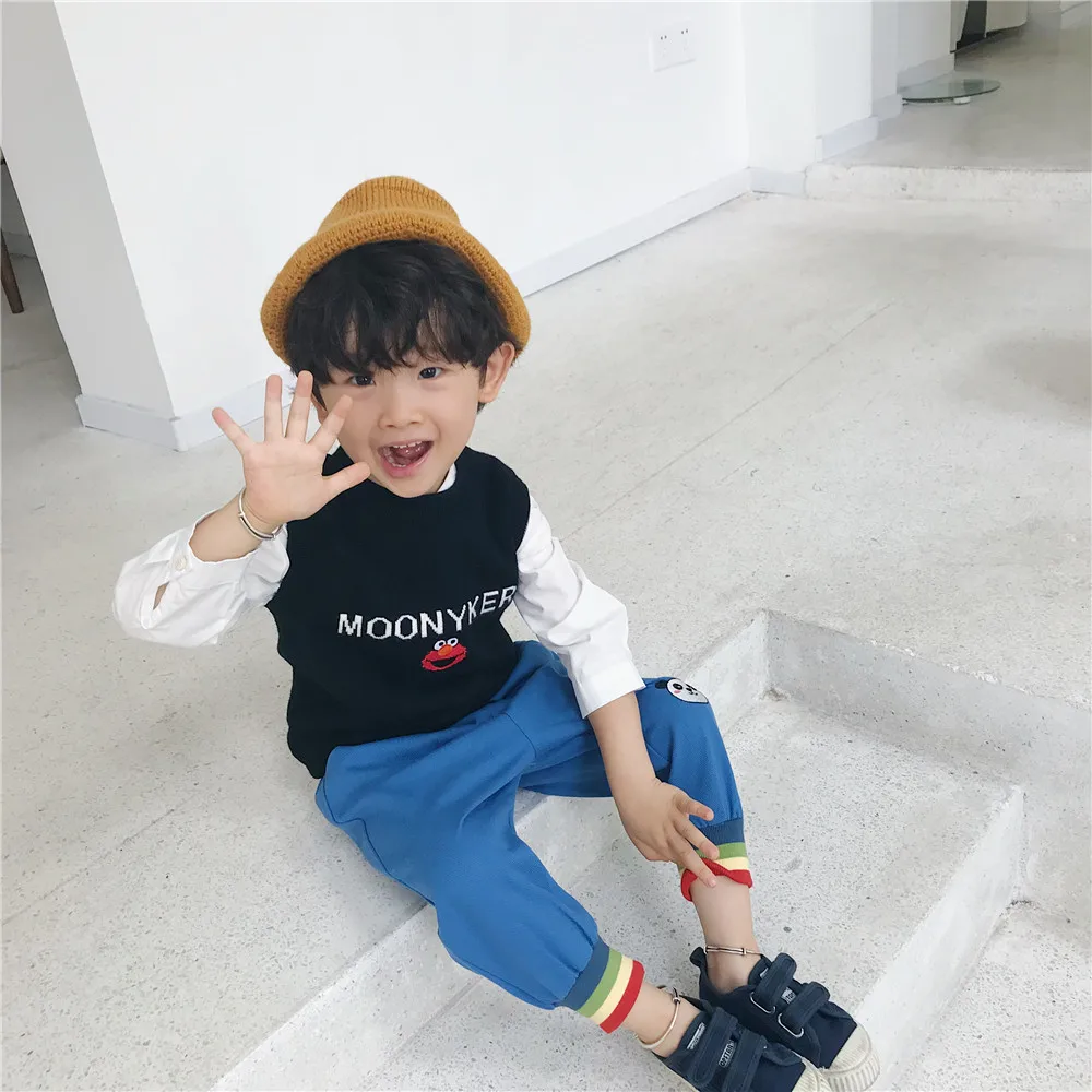Tonytaobaby/осенне-зимняя одежда новая детская одежда модные штаны с героями мультфильмов штаны для девочек штаны для малышей шаровары для мальчиков