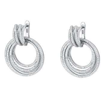 

Fahmi 2020 New Popular 100% 925 Sterling Silver Gold Earrings4-12 High Quality Original Jewellery For Women Party Wedding Gift
