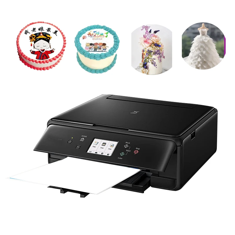 

lxhcoody For Canon TS5060 Cake Printer Machine With WiFi For Cake Lollipop with ink cartridge edible paper software