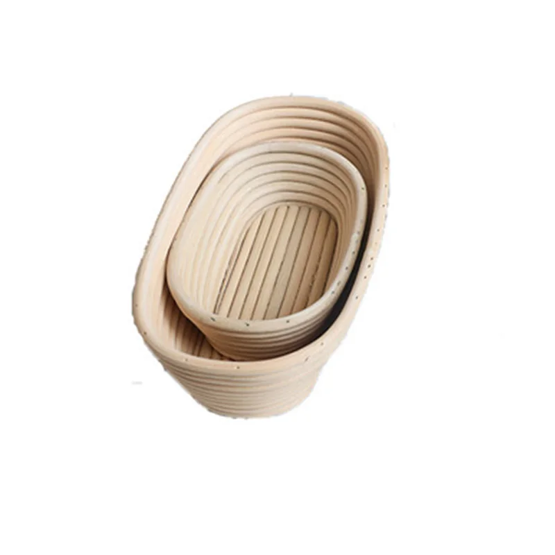 25x15x8CM Корзины различные Ротанговые корзины страна расстойные формы хлеб тесто брожение - Цвет: 25x15x8CM