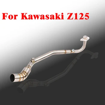 

For Kawasaki Z125 Z 125 Motorcycle Exhaust Escape Modified Motorbike Stainless Front Connection Link Pipe 51mm Muffler silencer