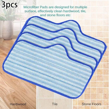 

3 Pack Compatible For Dupray Neat Steam Cleaner Microfiber Pad Mop Cloth Microfiber Washable Reusable