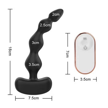 VATINE 9 Speeds Remote Control Anal Beads Vibrator Clitoris Stimulator Male Prostate Massager Butt Plug Masturbation Sex Toy 6