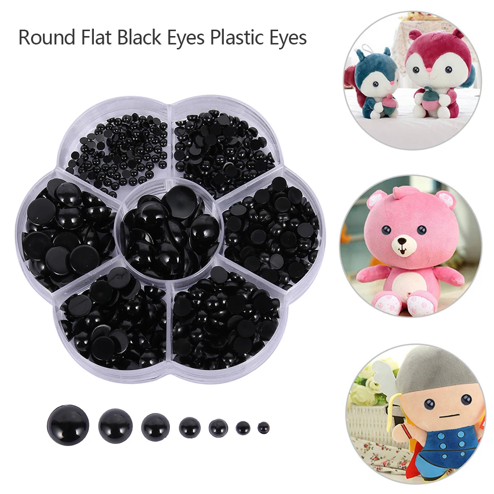 70 piezas de plástico de seguridad ojos para animales de peluche y animales de tela DIY 