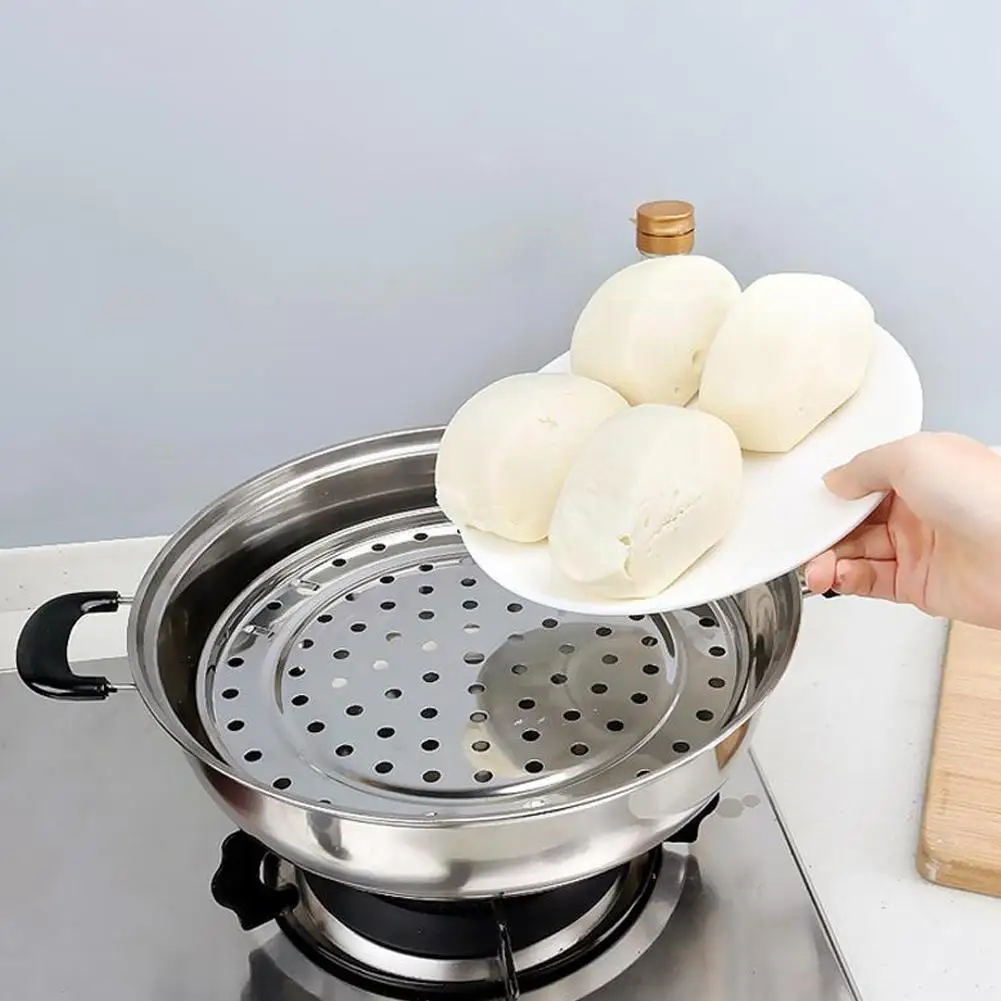 

5 Sizes Steel Steamer Rack Insert Stock Pot Steaming Stand Tools Kitchen Tool Tray Cookware Z8K1