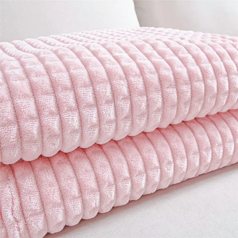 

Topfinel Flannel Blanket Warm Soft Solid Color Throw On Sofa Bed Cover Bedspread Light Thin Mechanical Wash Blanket Bed Sheet