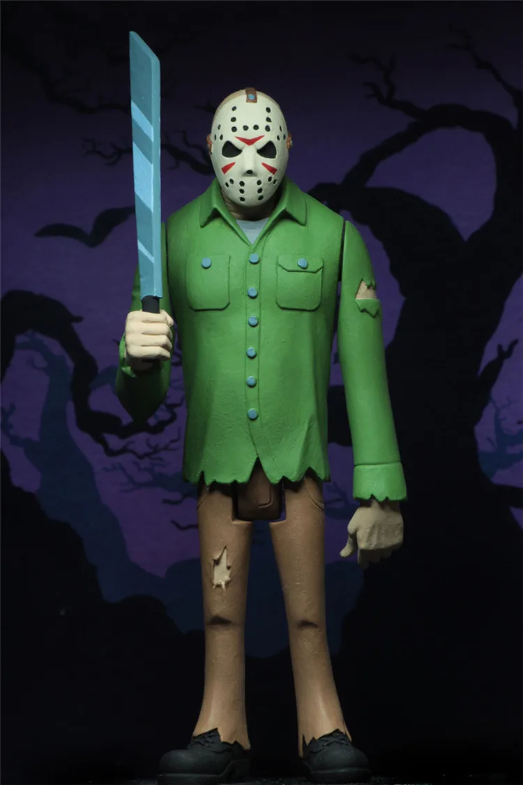 NECA 6 дюймов мультфильм террор серии Джейсон, Фредди клоун вернуть его коллекция Фигурки для фанатов подарок на праздник
