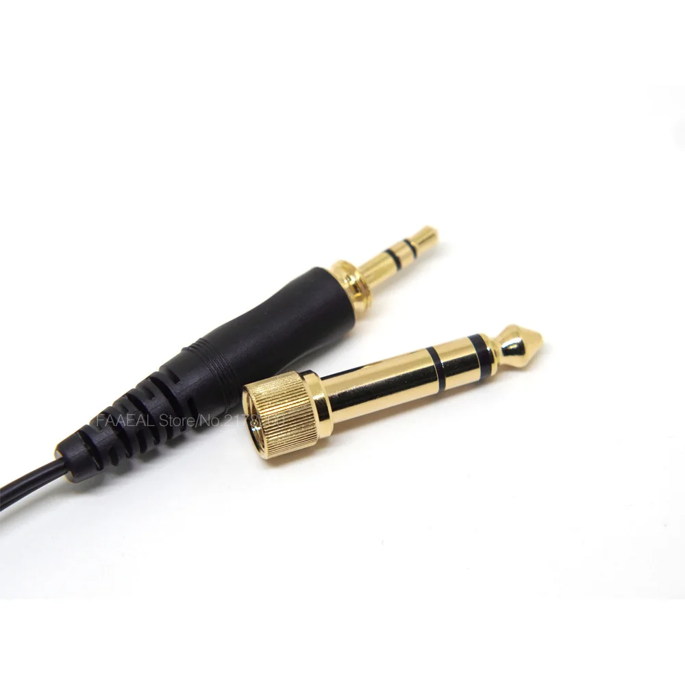 Gold Plated Audio Lead Replacement Cable for Sennheiser HD25 HD25 1 HD265 HD535 HD545 HD560 HD565 HD580 HD600 HD650 Headphones