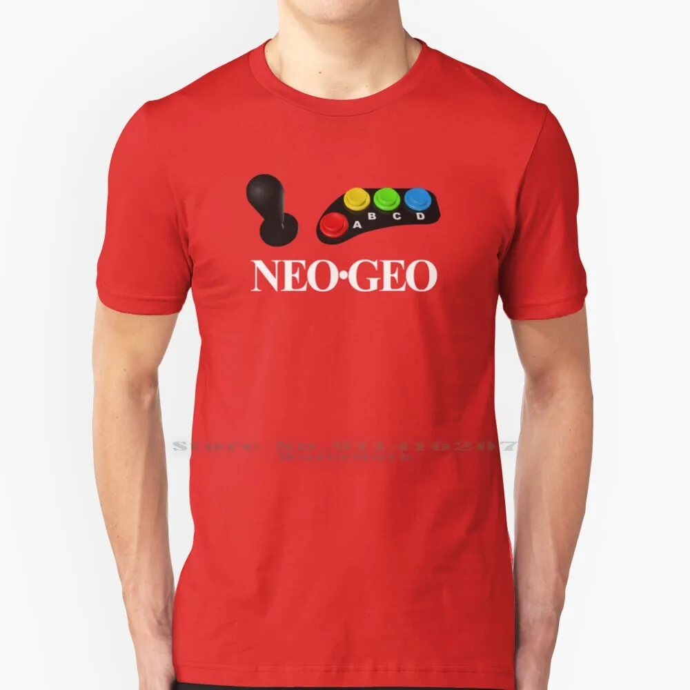 Neo Geo Arcade T Shirt 100% Puro Cotone Gaming Video Giochi Retrò 90S Anni Novanta 1990S Cartuccia Di Console Neogeo Neo Geo Snk Mvs