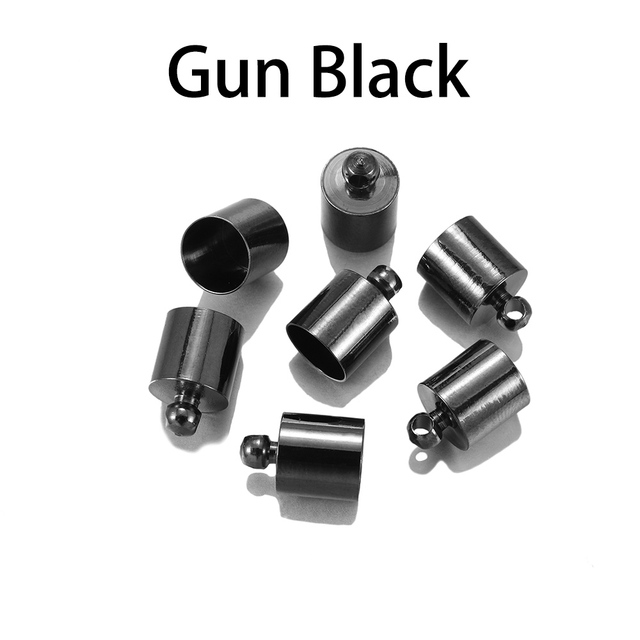 3 4 5 6 7 8 9 mm End Tip Cap Fit For Tassel Leather Cord End Crimp Caps Beads Caps Supplies For DIY Jewelry Making
