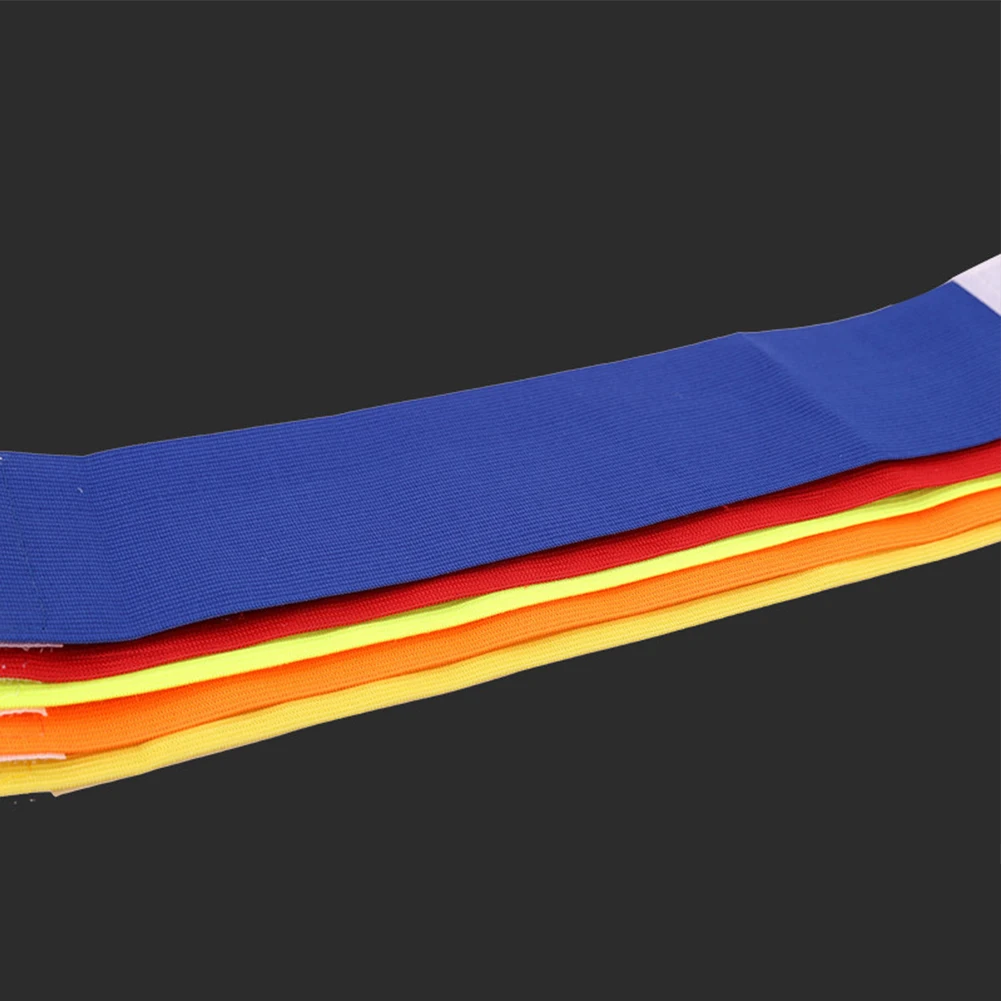 

Player Bands Football Competition Accessories Magic Sticker Sports Adjustable Group Captain Armband Leader Solid Color Outdoor