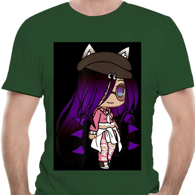 Cute Chibi Style Kawaii Anime Girl With Fox Ears And Tails T Shirt Large Size Tee Shirt T Shirts Aliexpress