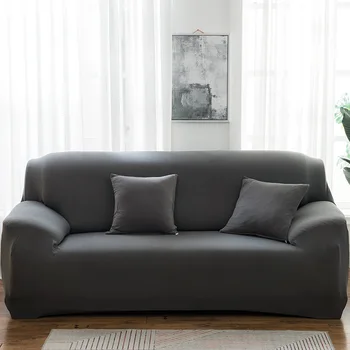 

Elastic Solid Color Sofa Cover Spandex Modern All-inclusive Sofa SlipCover for living Room Stretch Couch Covers 1/2/3/4 Seater