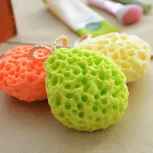 Сотовая губка для детской ванны, шарик для душа, отшелушивающий успокаивающий инструмент для чистки тела