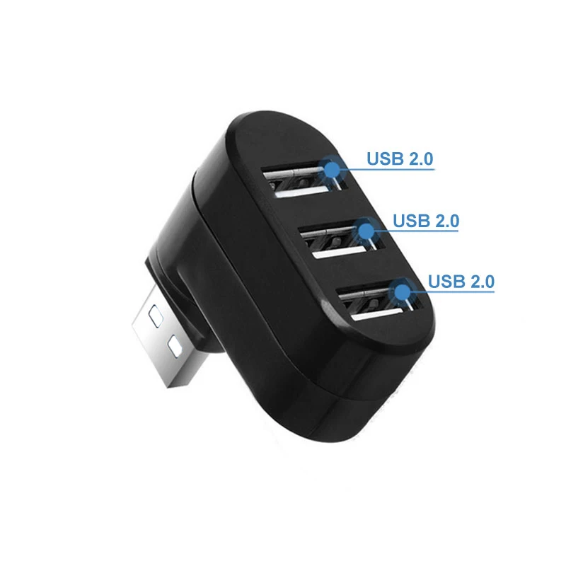 Usb хаб вращающийся высокоскоростной 3 порта USB несколько концентраторов 2 0