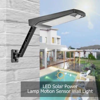 

56LED Remote Control Solar Light Motion Sensor Wall Light Street Lamp Adjustable Brightness Outdoor Garden Street Lamp