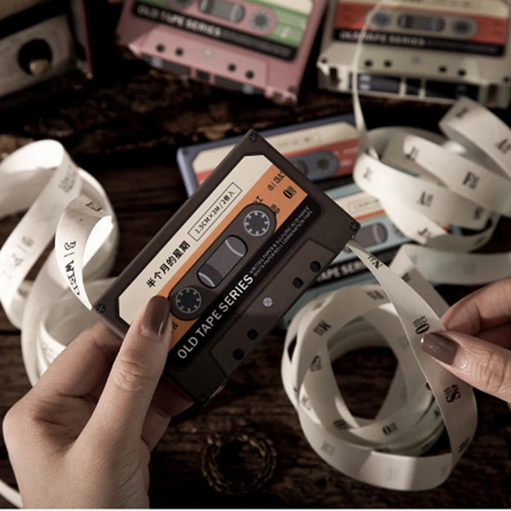 

1 Pcs Washi Masking Tapes Old Tape Series Retro Decorative Adhesive Scrapbooking DIY Paper Stickers 3m