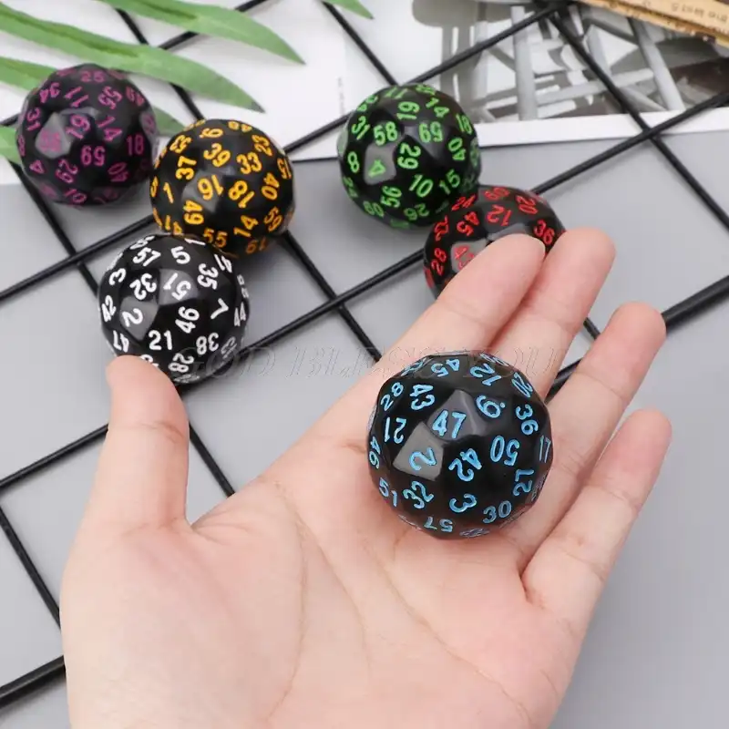 6 шт. 60 двухсторонние D60 многогранные кости для казино D & RPG MTG вечерние настольные