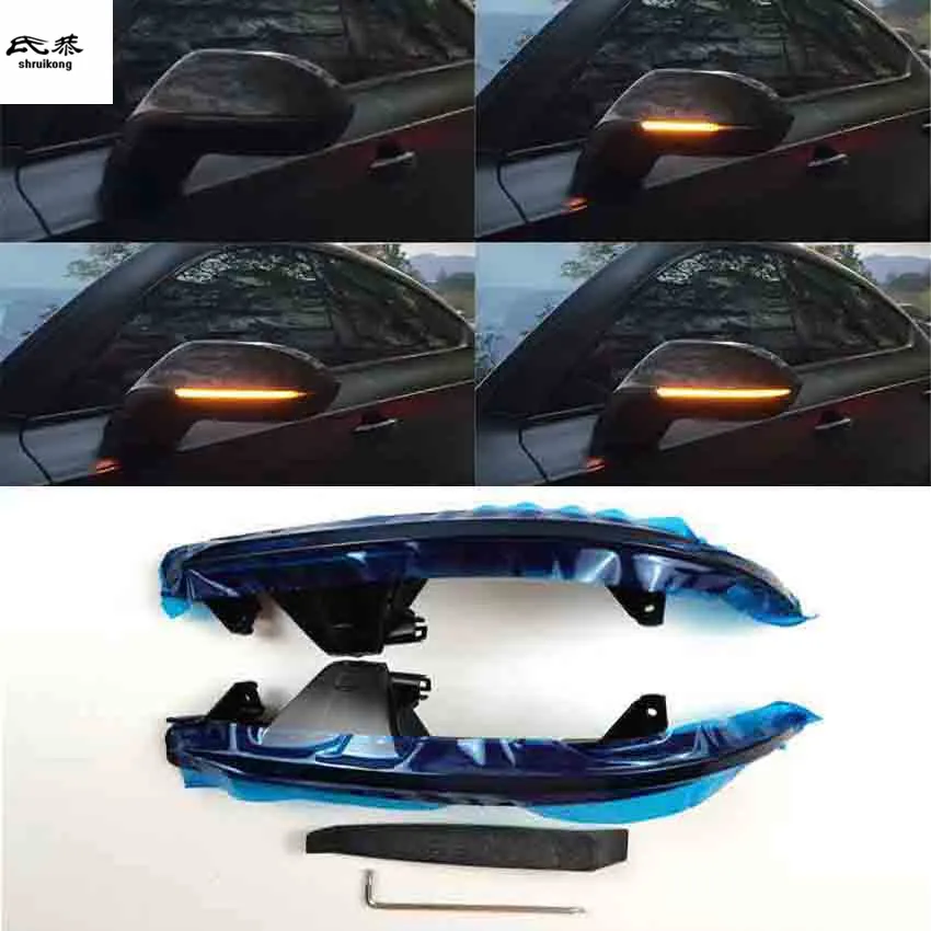 

2pcs/lot Dynamic running water Blinker Indicator Rearview Mirror Turn Light for 2010-2018 A7 / S7 4G