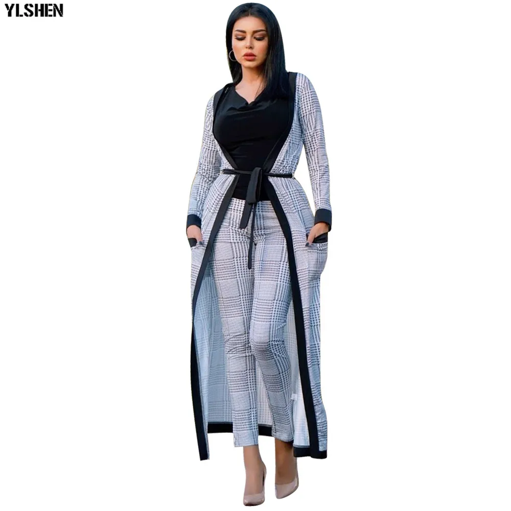 Print African Dresses for Women 2 Piece Set Dashiki Plus Size African Clothes Africa Clothing Pants Suit Bazin Robe Africaine 20