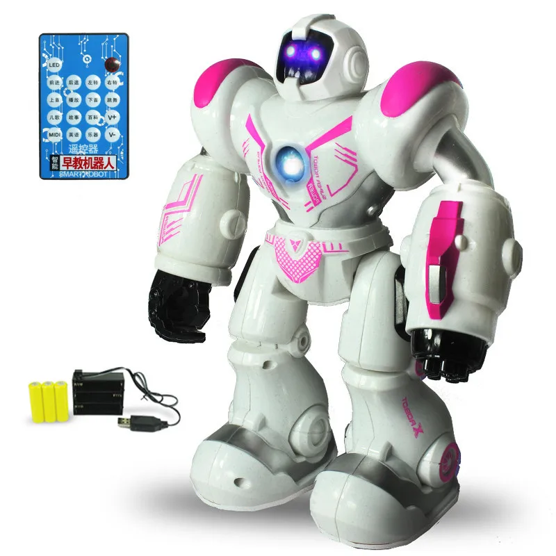 

Rechargeable Remote Control Robot Toys Smart Story Machine Boy Will Dancing Electric Robot Children Early Education
