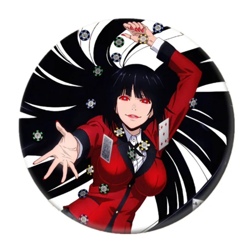 Anime Manga KAKEGURUI Brooch Pin Brestpin Yumeko Jabami Badge For Clothes Backpack Decoration Children's gift