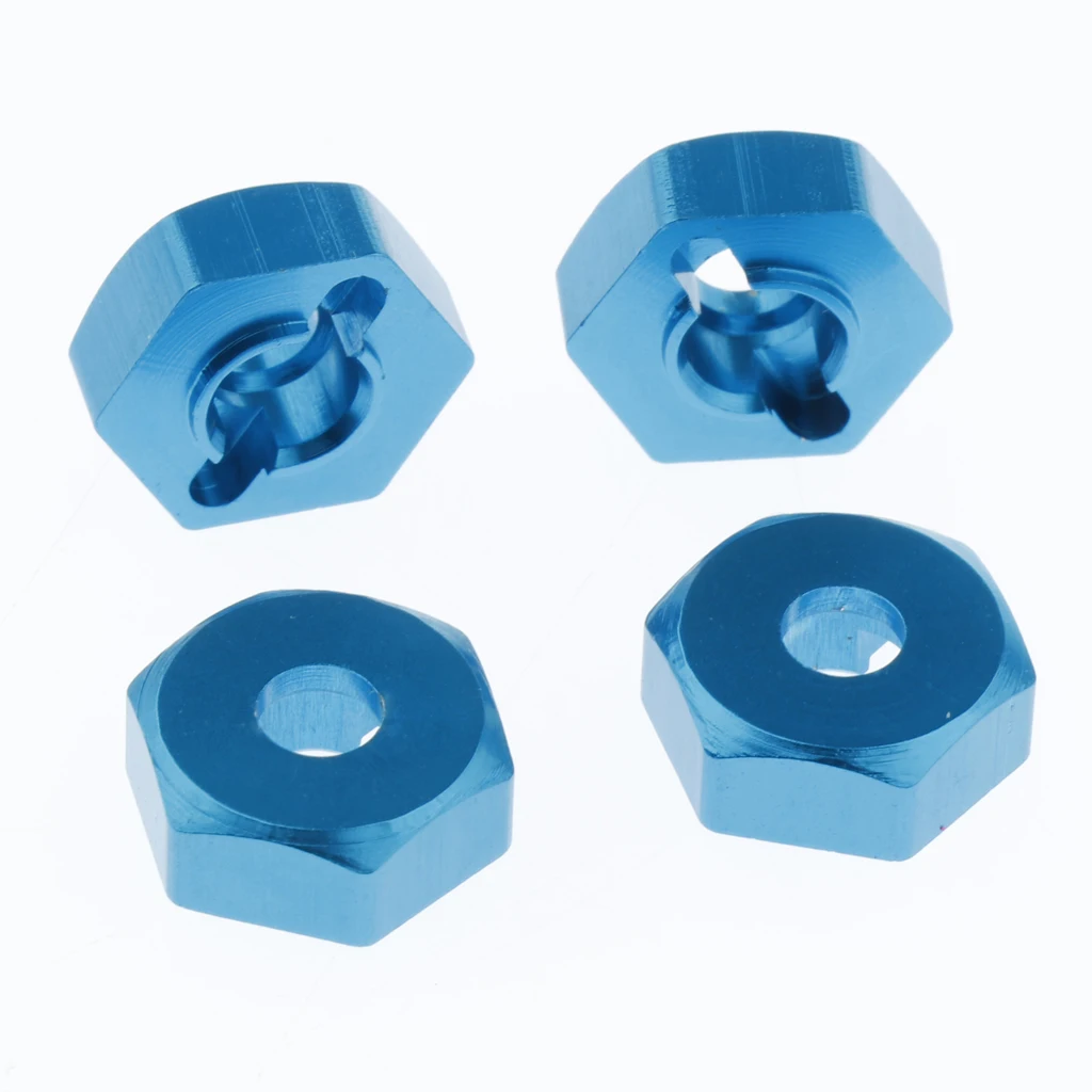 4 Pieces M12 Nut Groove Wheel Hub Hex Drive Adapter Screws Accessories For WLtoys A949 A959 A969 A979 K929 1:18 RC Car Parts