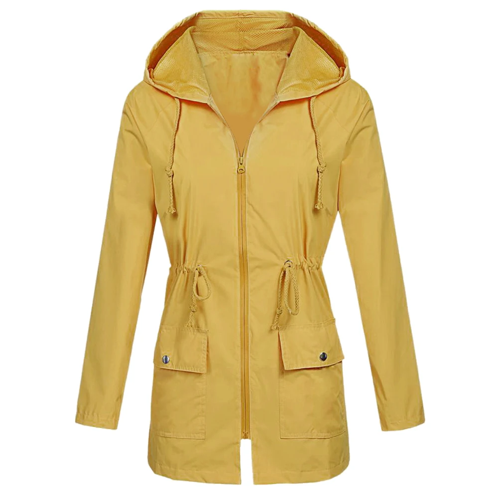 NIBESSER Women's Lightweight Rain Jacket Outdoor Waterproof Packable