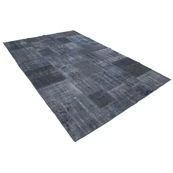 

196x300 Cm Grey Handmade Patchwork Rug-6x10 Ft