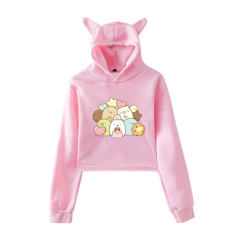 

New Arrival Sumikko Print Woman Hoodies Teenager Girls Autumn Long Sleeve Hoodie Ladies Sweatshirts Dropshipping Harajuku Tops