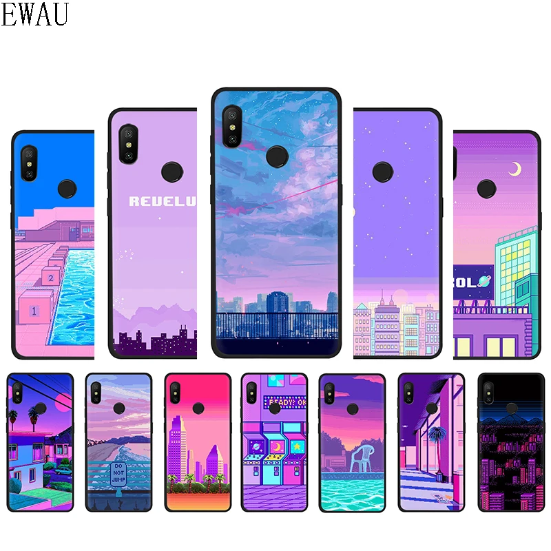 

EWAU ART PIXEL AESTHETIC INDIE GEEK Silicone phone case for Xiaomi 5X 6 6X 8 9 SE A1 A2 Lite F1 Max 3 9T A3 Pro CC9 CC9e
