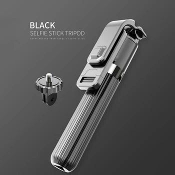 

High Quality Extendable Wireless Bluetooth Selfie Stick Monopod Tripod Holder +Bluetooth Remote Shutter For Iphone Action Camera