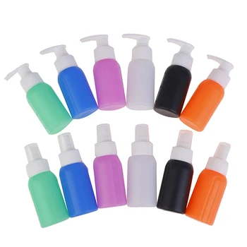 

50ml Silicone Press Pump Spray Lotion Bottles Cosmetic Sample Containers Travel Liquid Cream Fill Vials