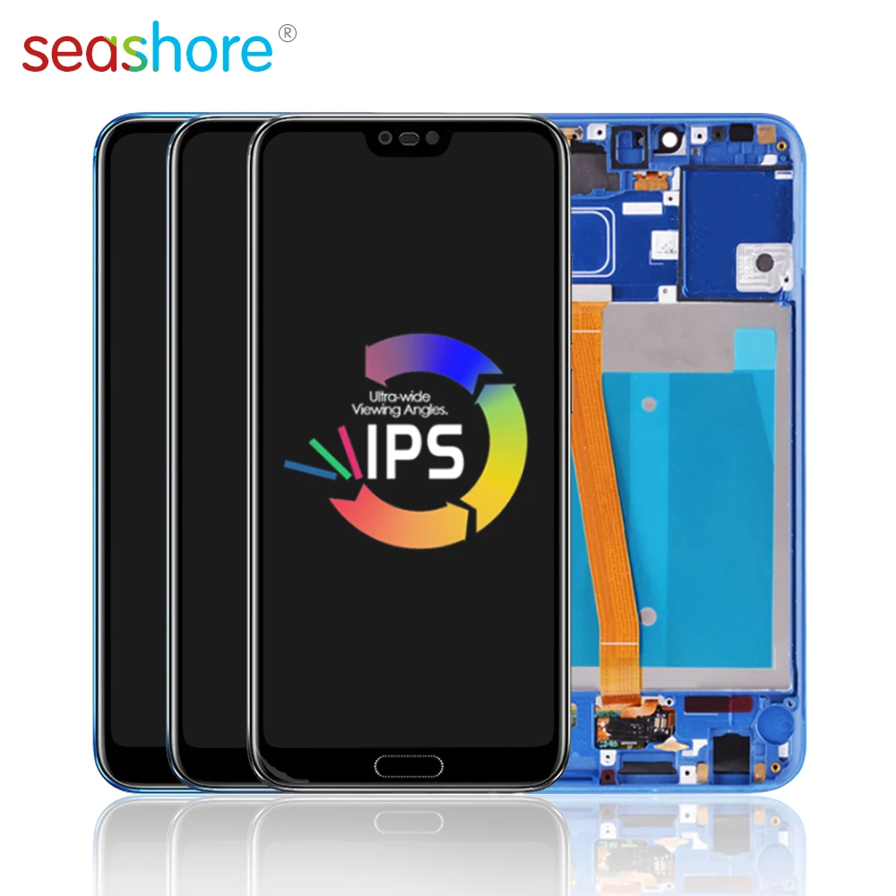 

ORIGINAL For HUAWEI Honor 10 LCD Touch Screen Digitizer Assembly For Huawei Honor 10 Display with Fingerprint +Frame Replacement