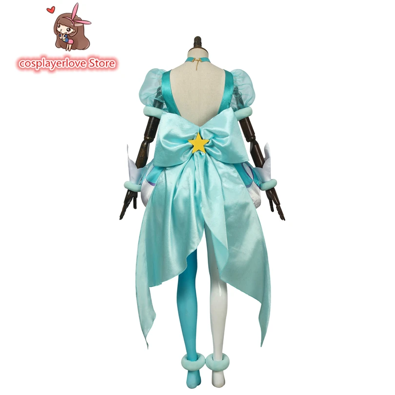 Звездный мерцающий Precure симпатичный милый Hagoromo Lala Cure молочный Карнавальный костюм для Хэллоуина Рождественский Костюм