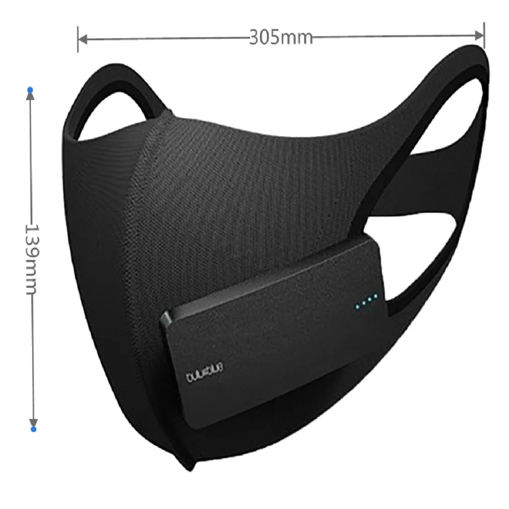 Smart Mask With BreathableValve Electric Face Mask Air Purifying