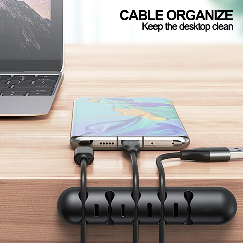 hdmi cables USB charger cable Organizer Cord cable Management Clip Charging Cable Winder Clips for Mouse Earphone Wire organizer Holder HDMI Cables