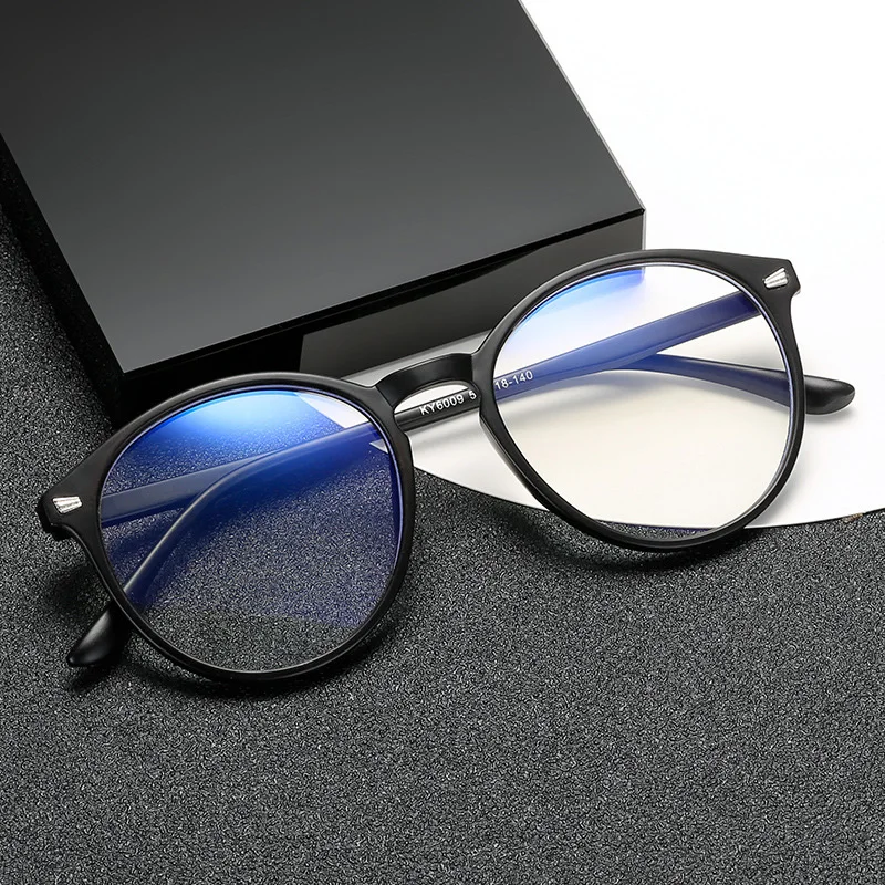 Unisex Anti Blue Rays Computer Glasses Women Vintage Round Frame