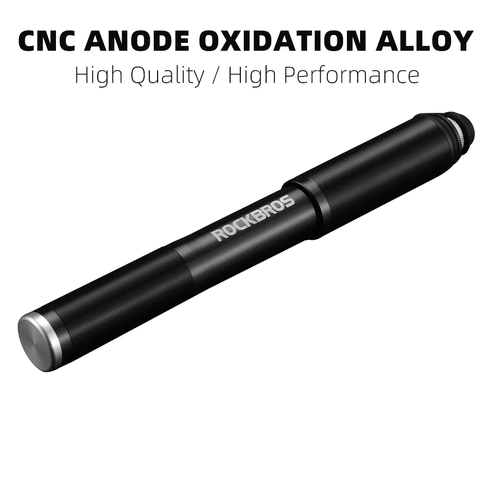 ROCKBROS Bike Pump Mini Pump for Bicycle Pump Schrader Presta Alloy MTBPumps Ball Tyre inflator Portable Bicycle Accessories