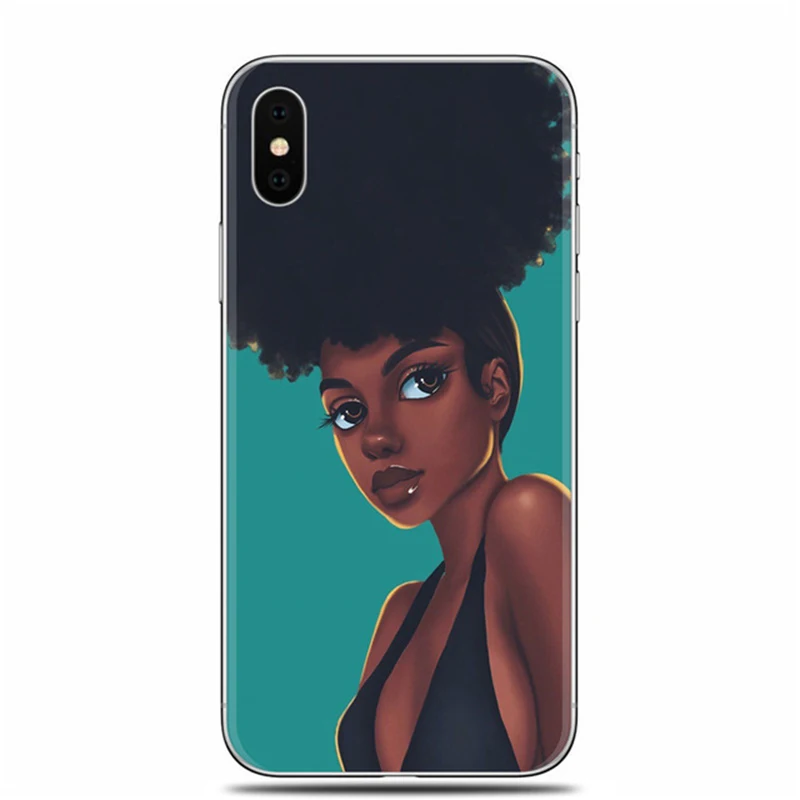 Мягкие силиконовые чехлы для телефонов iPhone 11 pro Max 7 8 X XR XS 6 6s Plus 5S 2bunz Melanin Poppin Aba
