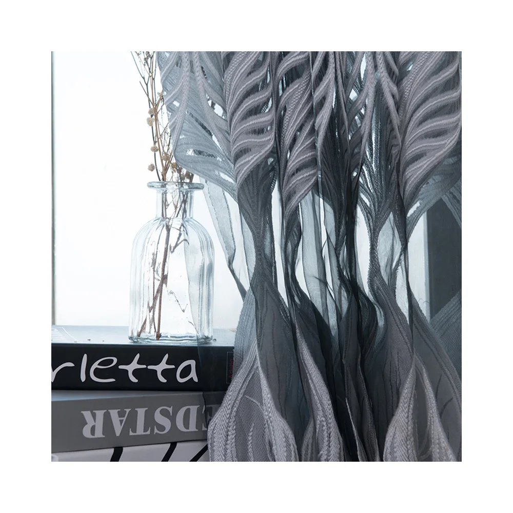 Lychee 100x250 см современная дверь занавес крупные листья занавеска для разделения пространства подзор украшение дома