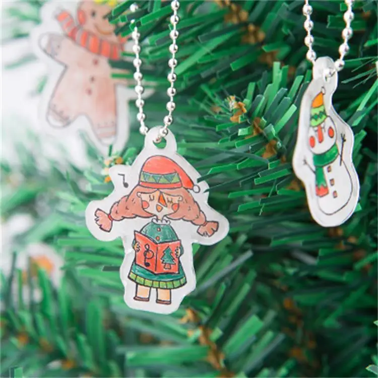 

Merlot Children Hot Shrink Film Set Gel Painting Stickers CHILDREN'S Creative Handmade DIY tempera painting Christmas Gift