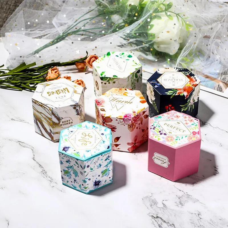 6,2x4,1x4,1 см 10 шт. новый стиль DIY Малый размер коробка конфет на свадьбу шесть цветов/стиль спасибо креативная Корейская подарочная коробка