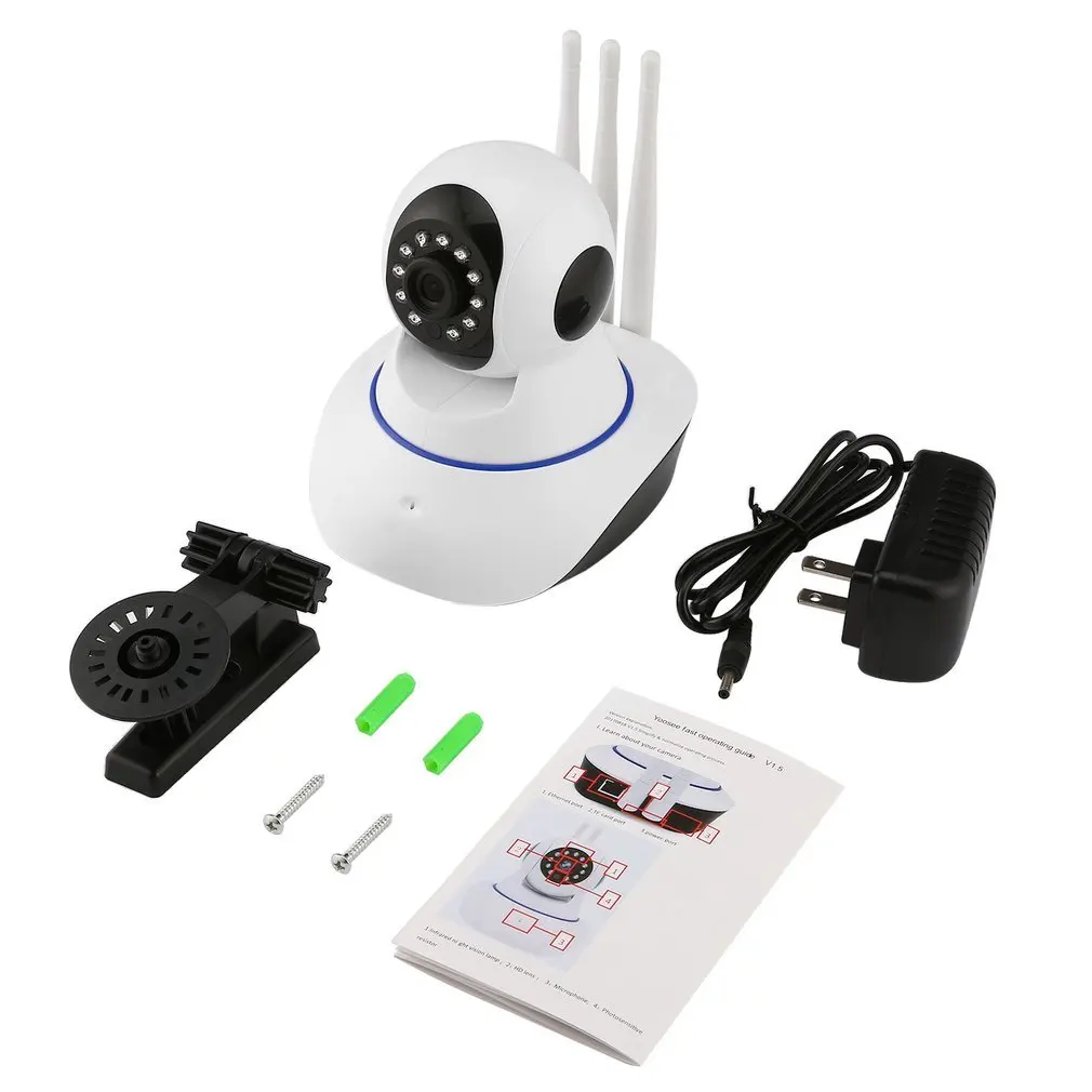 

Wireless Wifi Alarm Camera 720P HD IP Network Camera Pan/Tilt 360 Degree IR Security Baby/Pet Monitor CAM Motion Detection