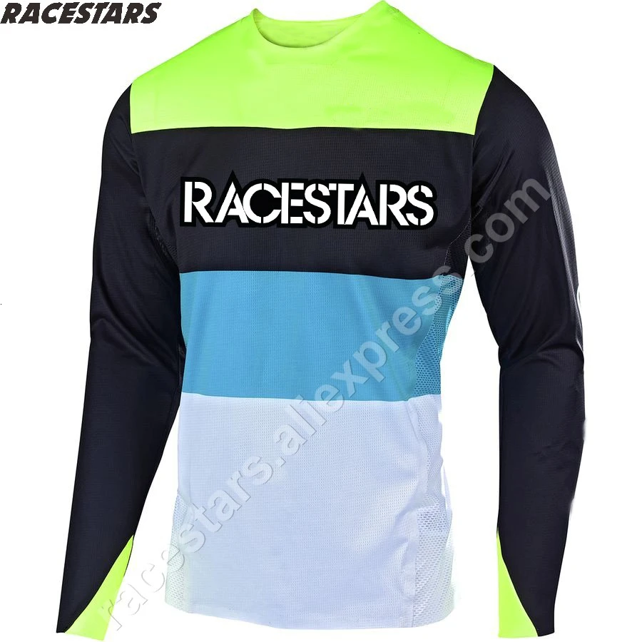 

RACESTARS Downhill Moto Jersey Mountain Bike MX ATV Motorcycle Cycling Jersey Crossmax Shirt Ciclismo Clothes for Men MTB TShirt