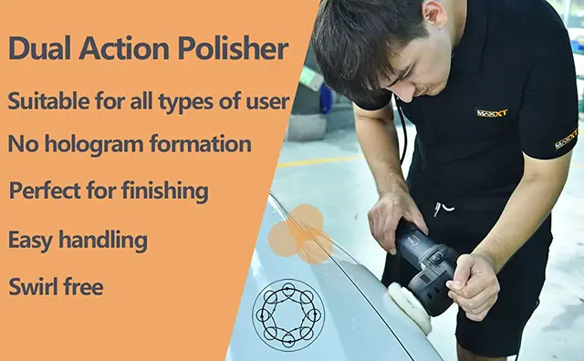  MAXXT Car Buffer Polisher 3 inch Dual Action Small Car Buffer  Machine for Car Detailing 9MM Orbital Variable Speed Polisher for Car  Polishing and Waxing 3 Foam Pads (SDA302) : Automotive