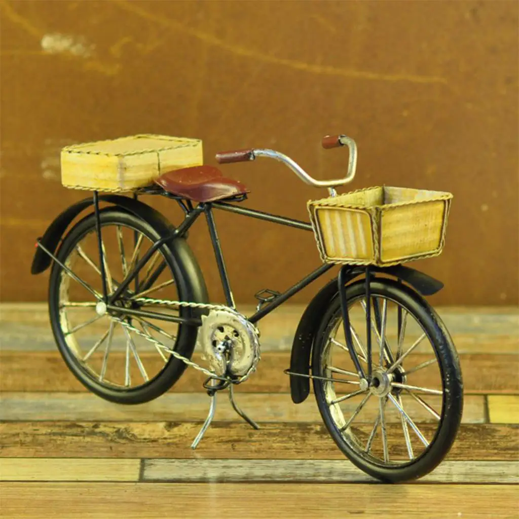 

1:12 Retro Model Handmade Finger Bike Toy Dolls House Mini Decor