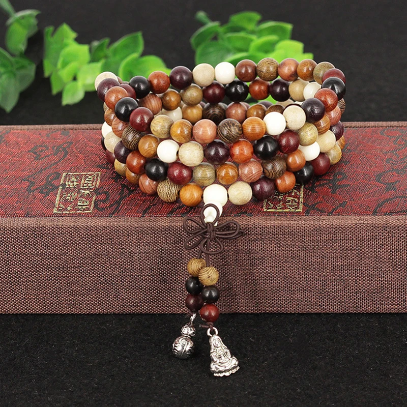 108-Beads-6-8mm-Variety-of-Sandalwood-Tibetan-Buddhist-Prayer-Beads-Bracelets-Buddha-Mala-Rosary-Wooden (2)