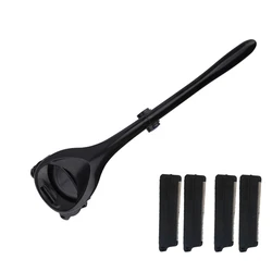 Men Back Shaver Foldable Trimmer Body Leg Razor Long Handle Dry&Wet Hair Shaver 4 Replaceable Blades Body Trimmer Dropshipping